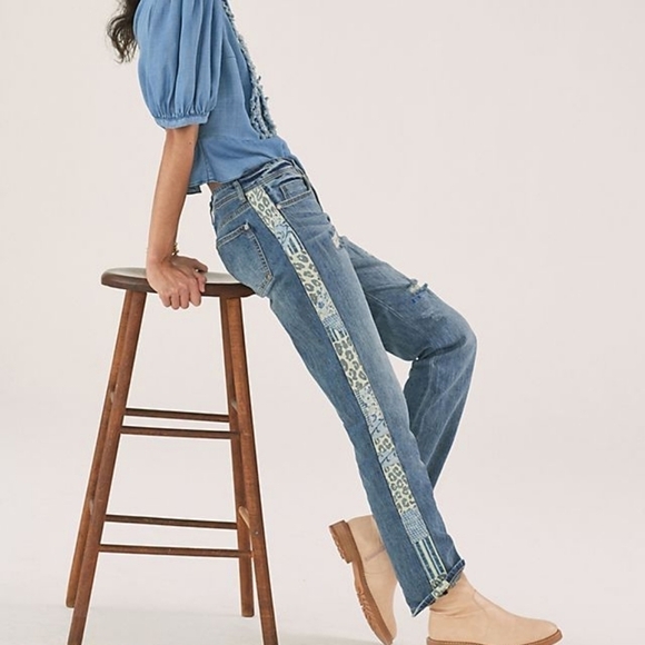 Pilcro Slim Boyfriend Crop Jeans size 30 NWT - Picture 1 of 10